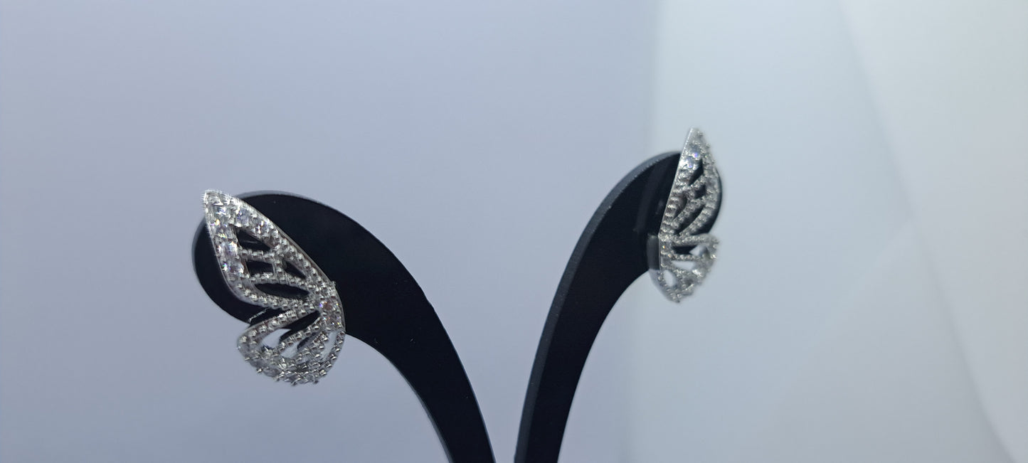 Aros Alas de Mariposa - Plata 925