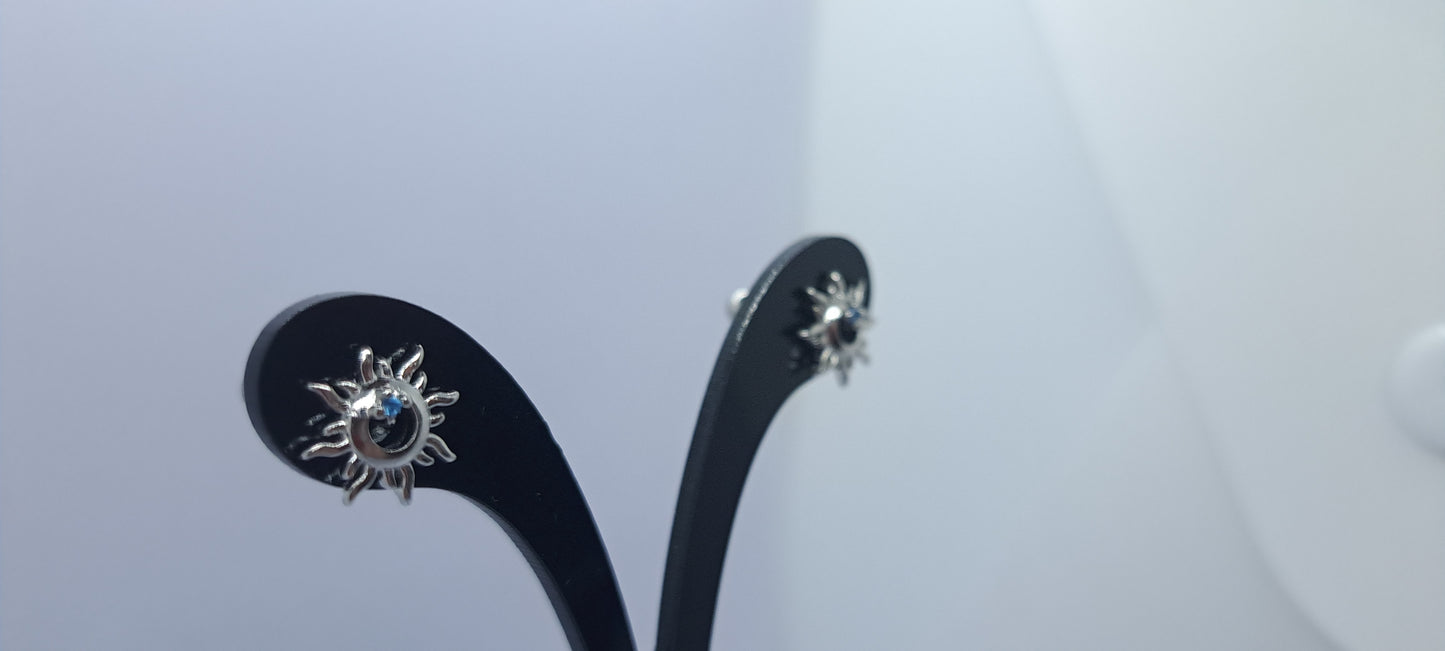 Aros Amanecer Plateado - Plata 925.