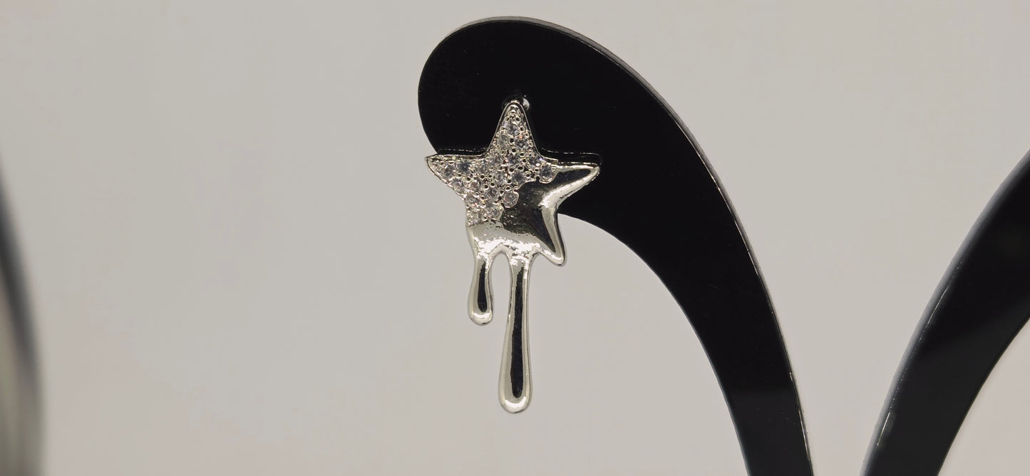 Aros Estrella Estelar - plata 925