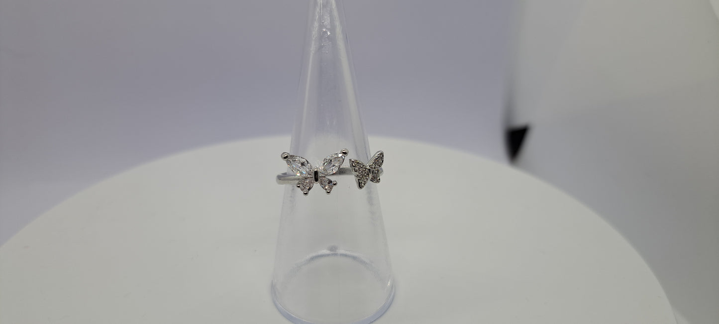 Anillo Alas de Cristal - Plata 925.