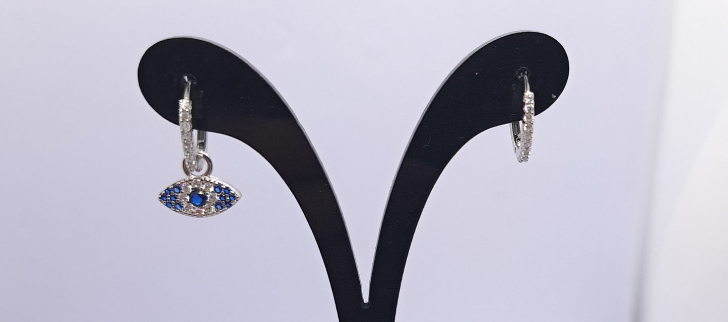 Aros Ojos de la Noche - Plata 925.