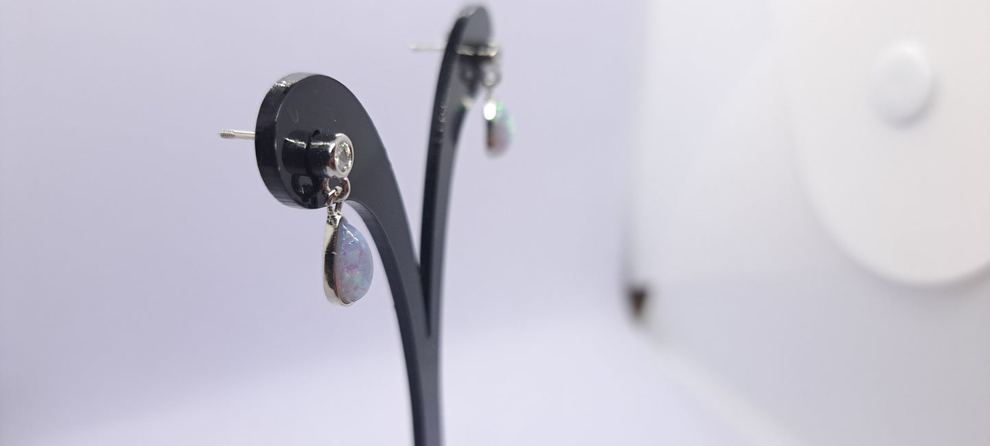 Aros Gotas de Rocío - Plata 925.