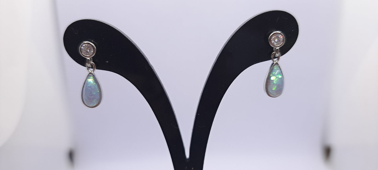 Aros Gotas de Rocío - Plata 925.