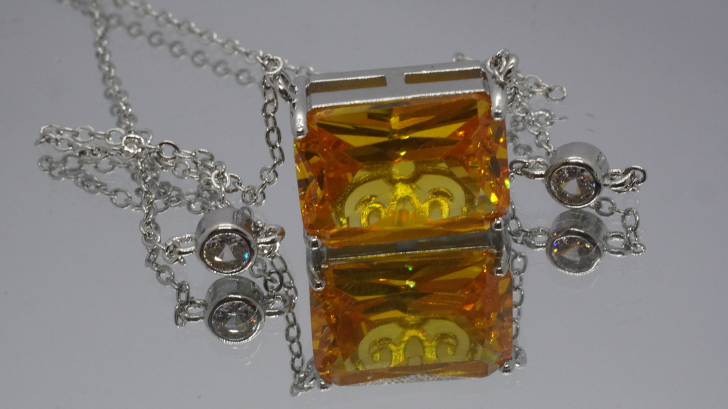 Collar  de Piedra Ámbar - Plata 925.
