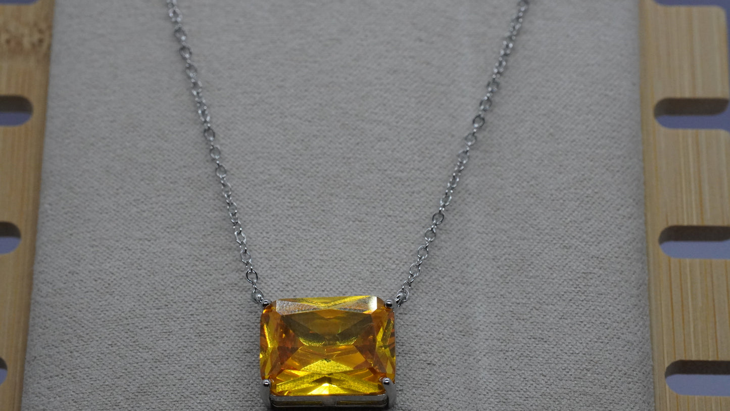Collar  de Piedra Ámbar - Plata 925.