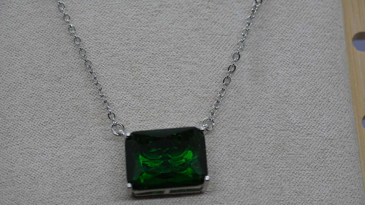Collar de Piedra Esmeralda - Plata 925.