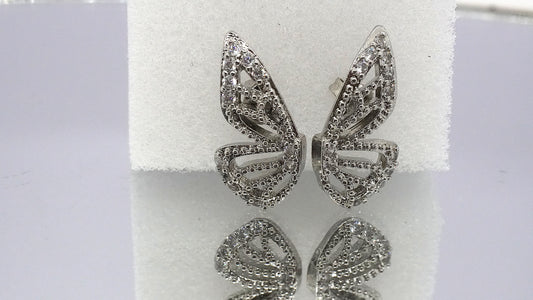Aros Alas de Mariposa - Plata 925