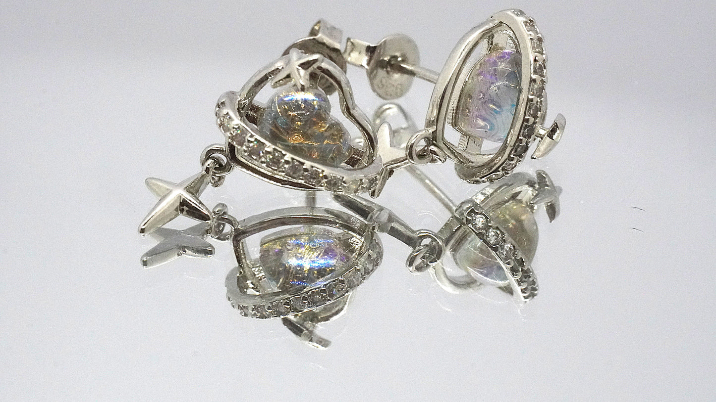 Aros Corazón Radiante - Plata 925