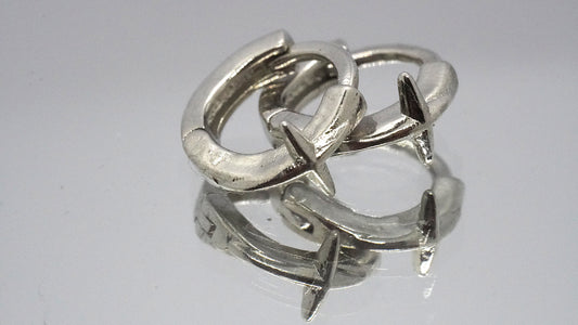 Aros Mini Destello - Plata 925.