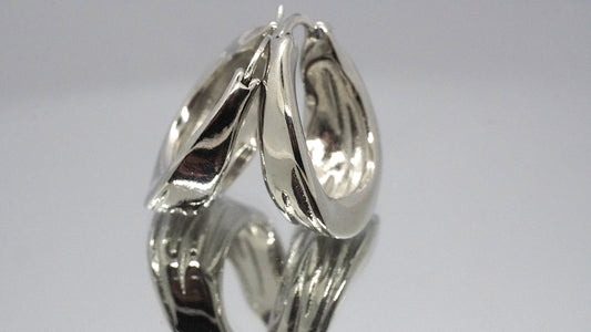 Aros Gotas de Luna - Plata 925.